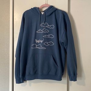 Blue hoodie